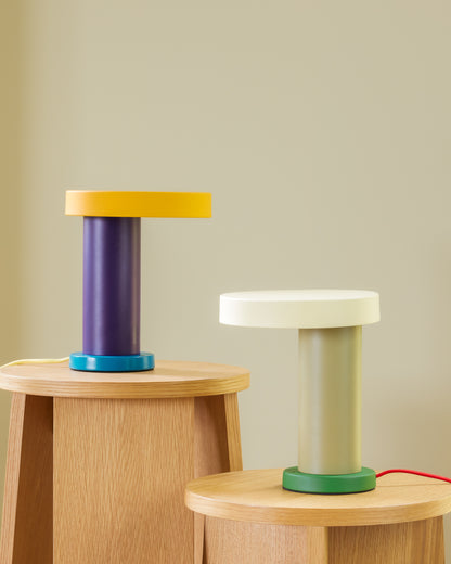 Lâmpada de mesa mágica verde/verde azeitona - Ø20x H25cm, LED