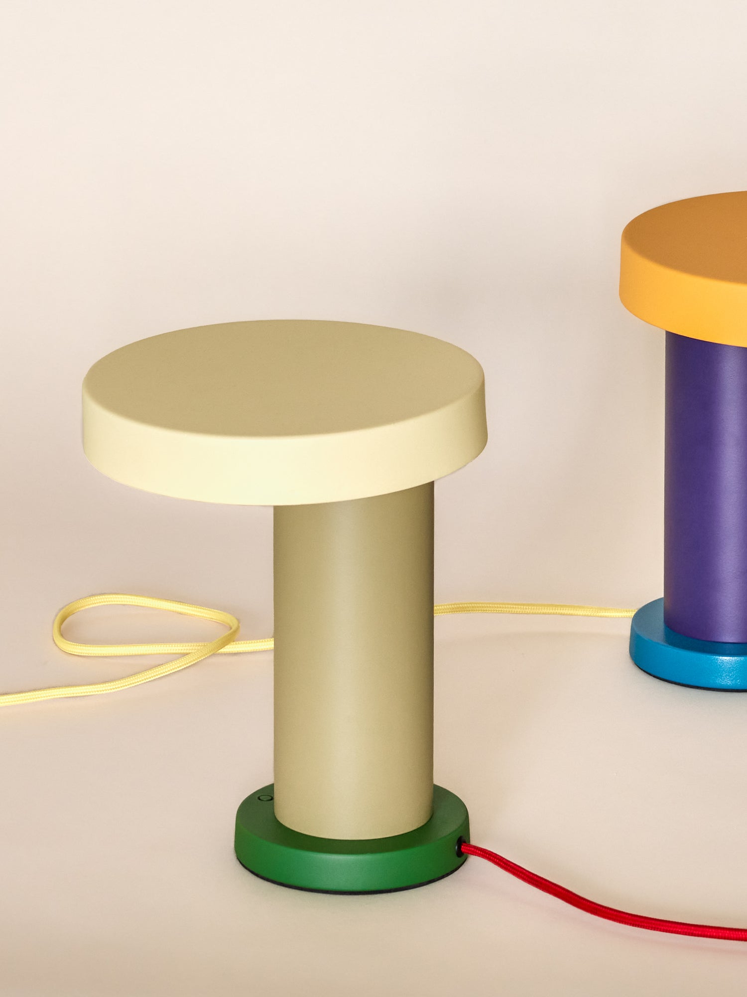 Lâmpada de mesa mágica verde/verde azeitona - Ø20x H25cm, LED