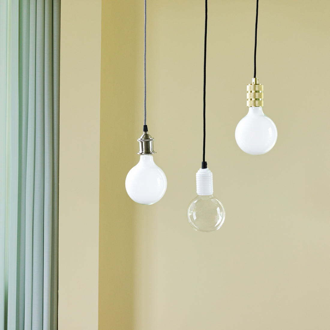 Pingente livremente preto e branco - Ø12xh19cm, G9/2W