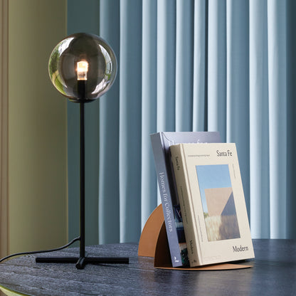 Lâmpada de mesa de campeão preto/cor de fumaça - Ø20xh50cm, G9/18W/LED 3W