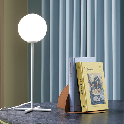 Lâmpada de mesa de campeão Branco - Ø20xh50cm, G9/ 18W/ LED 10W
