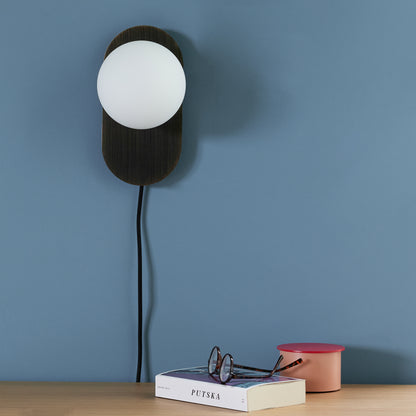 Lâmpada de parede da lua Brass dourada - 24x12xh16cm, G9