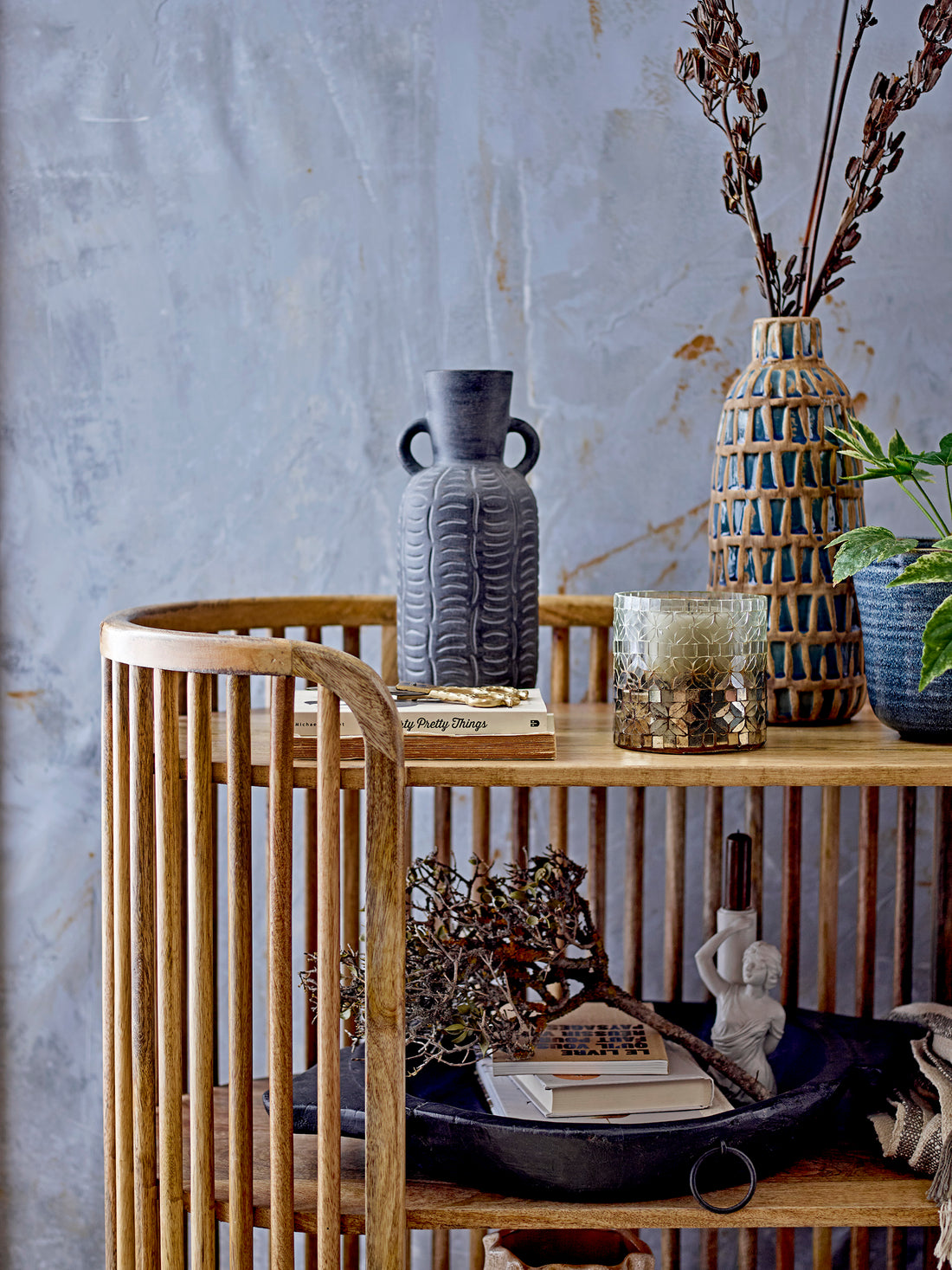 Heath Urtepotteskjuler, Blå, Stentøj - CREATIVE COLLECTION - DesignGaragen.dk