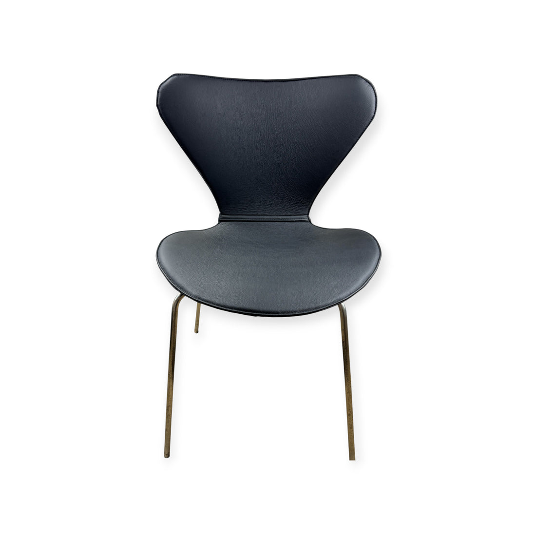 Capa completa para Arne Jacobsen 3107 Cadeira em couro preto