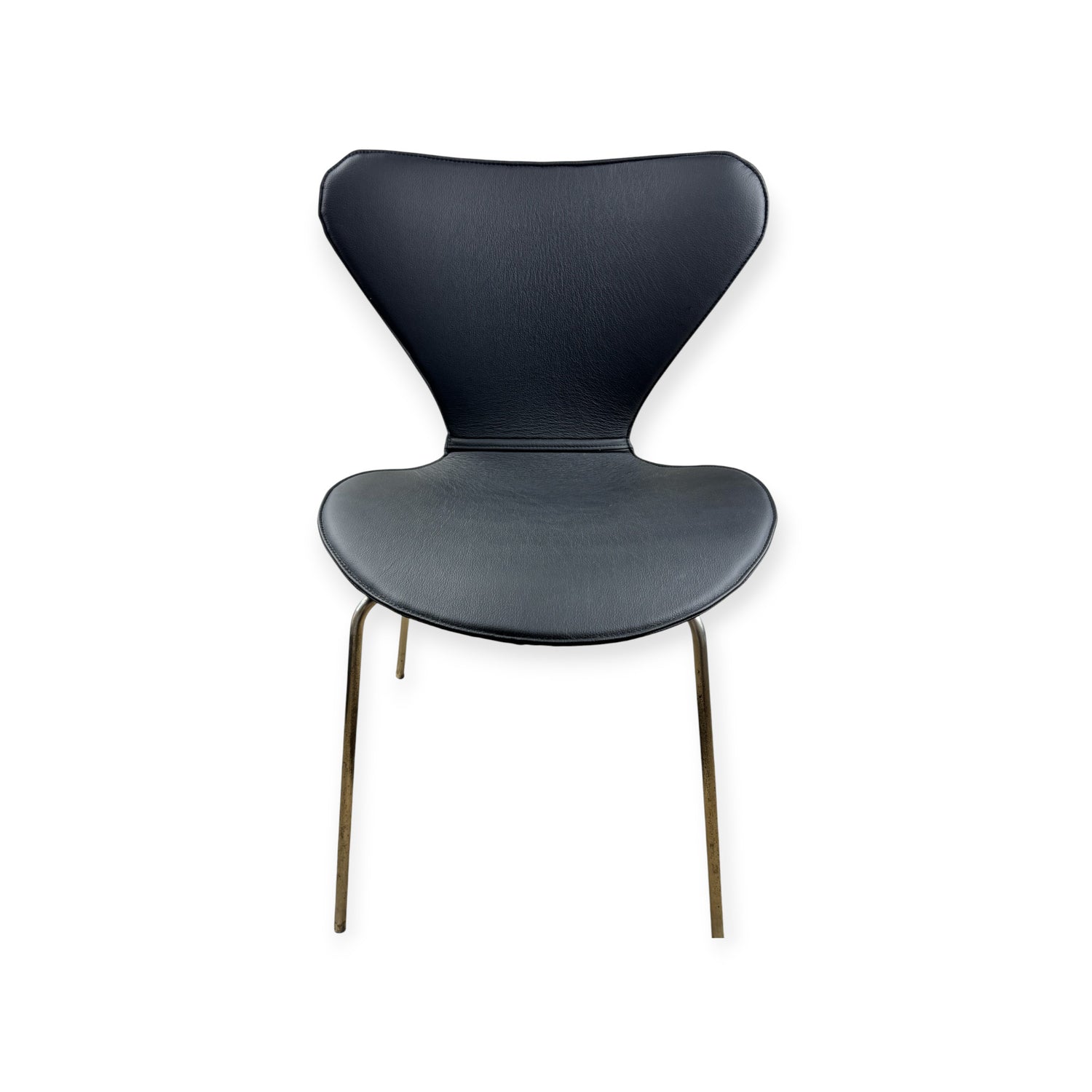 Capa completa para Arne Jacobsen 3107 Cadeira em couro preto
