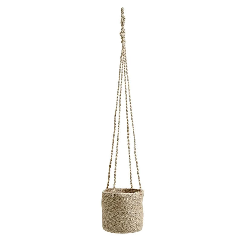 Panela de ervas penduradas na juta - Ø16 cm - Natureza
