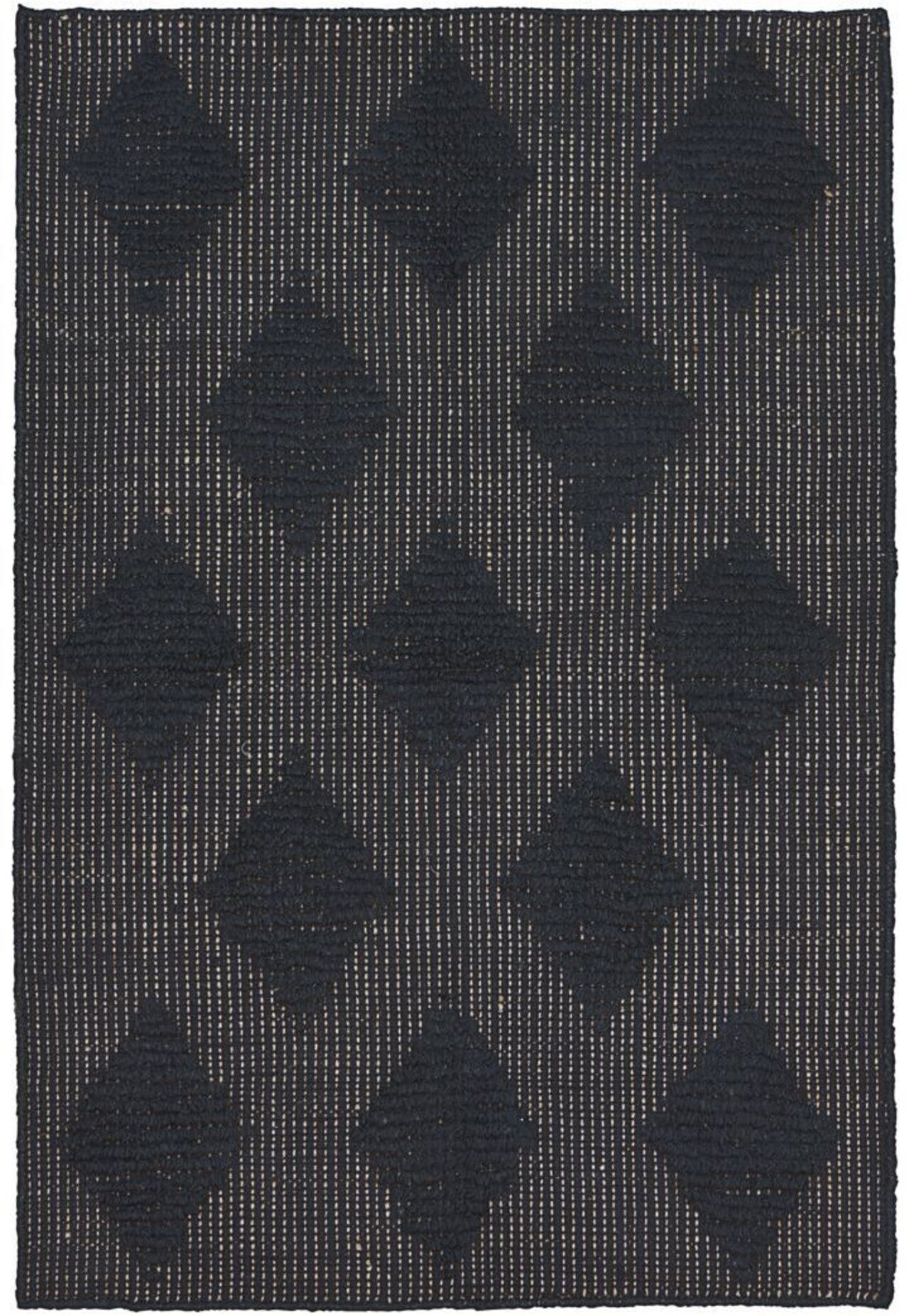 Tapete House Doctor Cubie 85x130 cm, preto