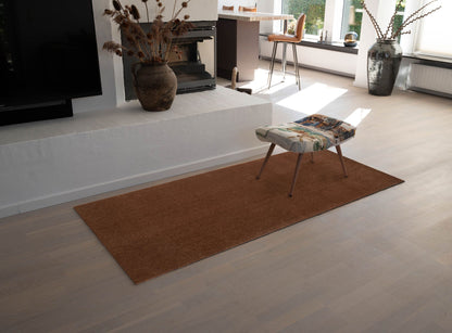 NYHED TÆPPE/MÅTTE 90 x 200 CM - UNI COLOR/COGNAC - Tica Copenhagen - DesignGaragen.dk