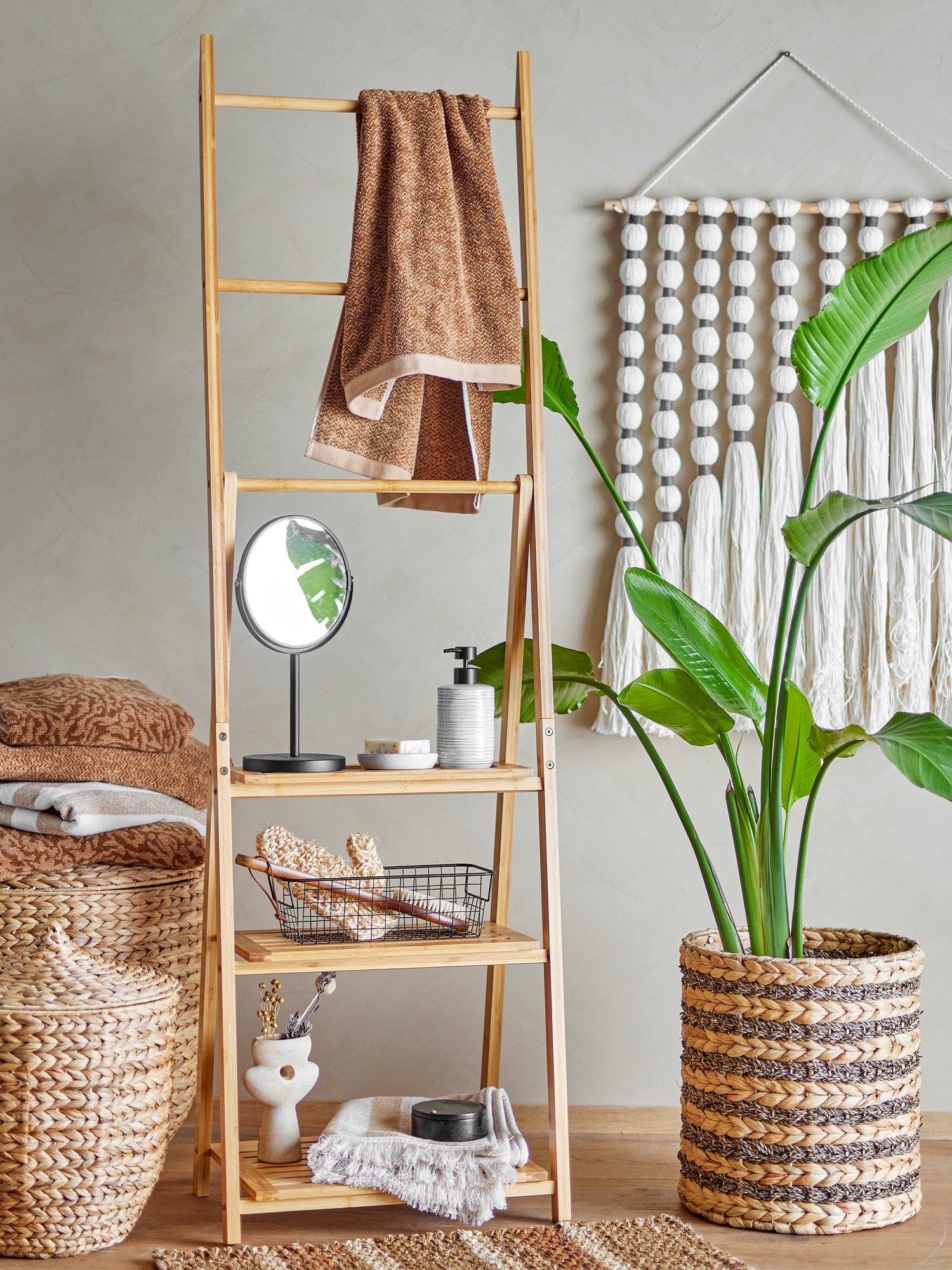 Espelho de mesa suave, preto, metal