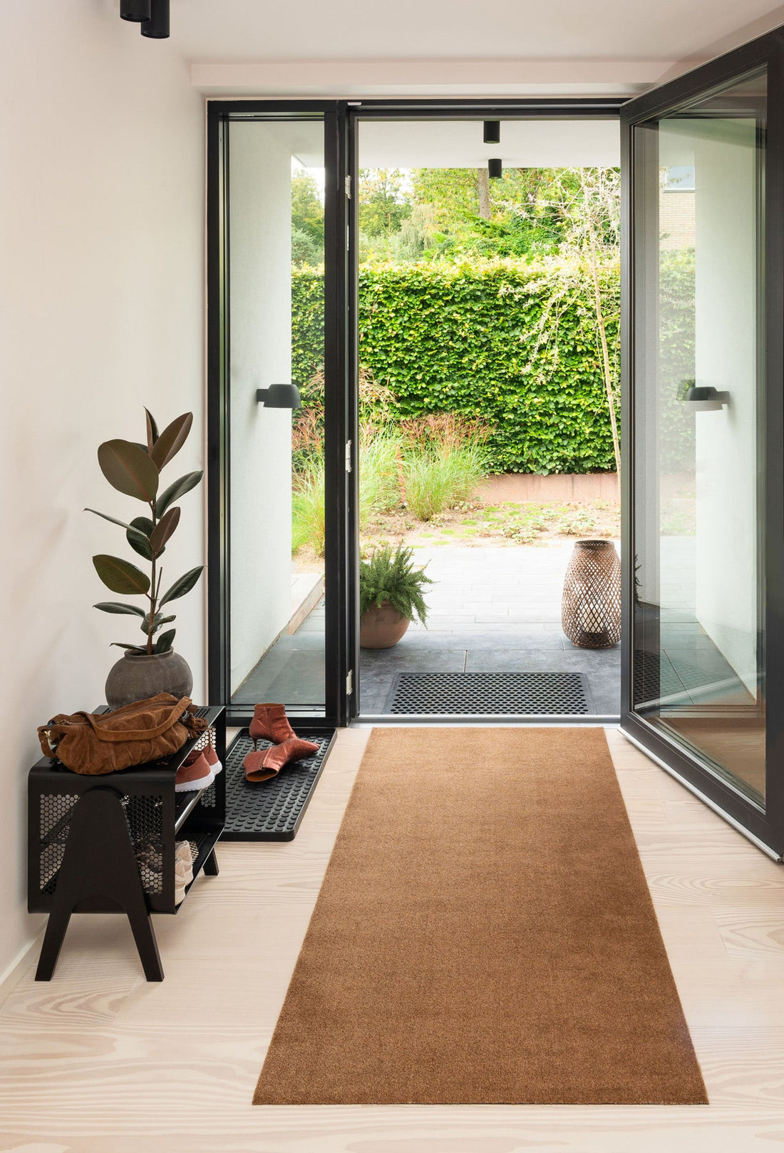 NYHED TÆPPE/MÅTTE 90 x 200 CM - UNI COLOR/COGNAC - Tica Copenhagen - DesignGaragen.dk