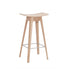 Andersen Furniture HC1 barstol - sæde i eg finér - understel i eg hvidpigmenteret - H67 cm - DesignGaragen.dk.