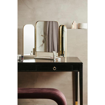 Espelho de mesa Nordal OTUS - H57,5 cm - mármore ouro/branco