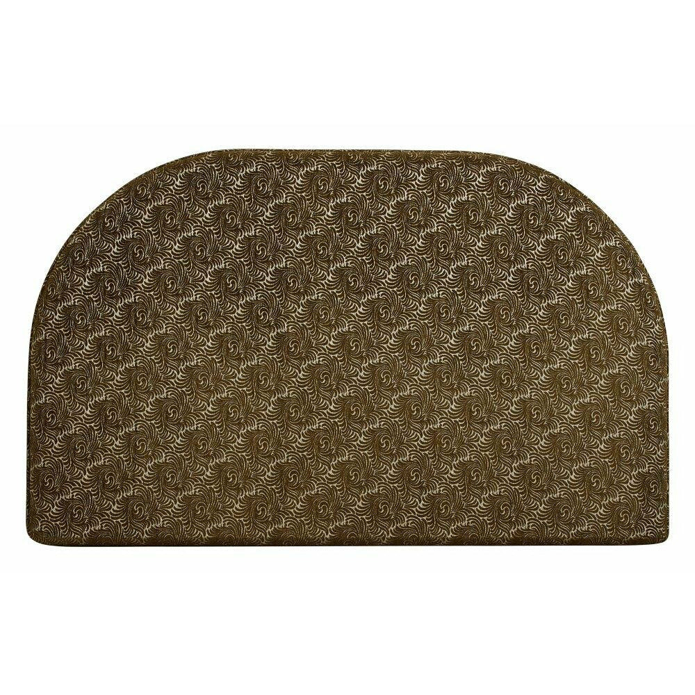 Colcha Nordal NEVA c/ tecido jacquard - 181 cm - Verde azeitona/ouro