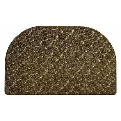 Nordal NEVA sengegavl m/jacquard stof - 181 cm - Olivengrøn/gylden - Nordal - DesignGaragen.dk