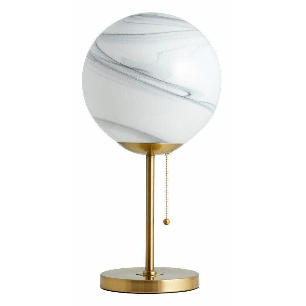 Candeeiro de mesa FAUNA Nordal em vidro - h49 cm - branco/ouro