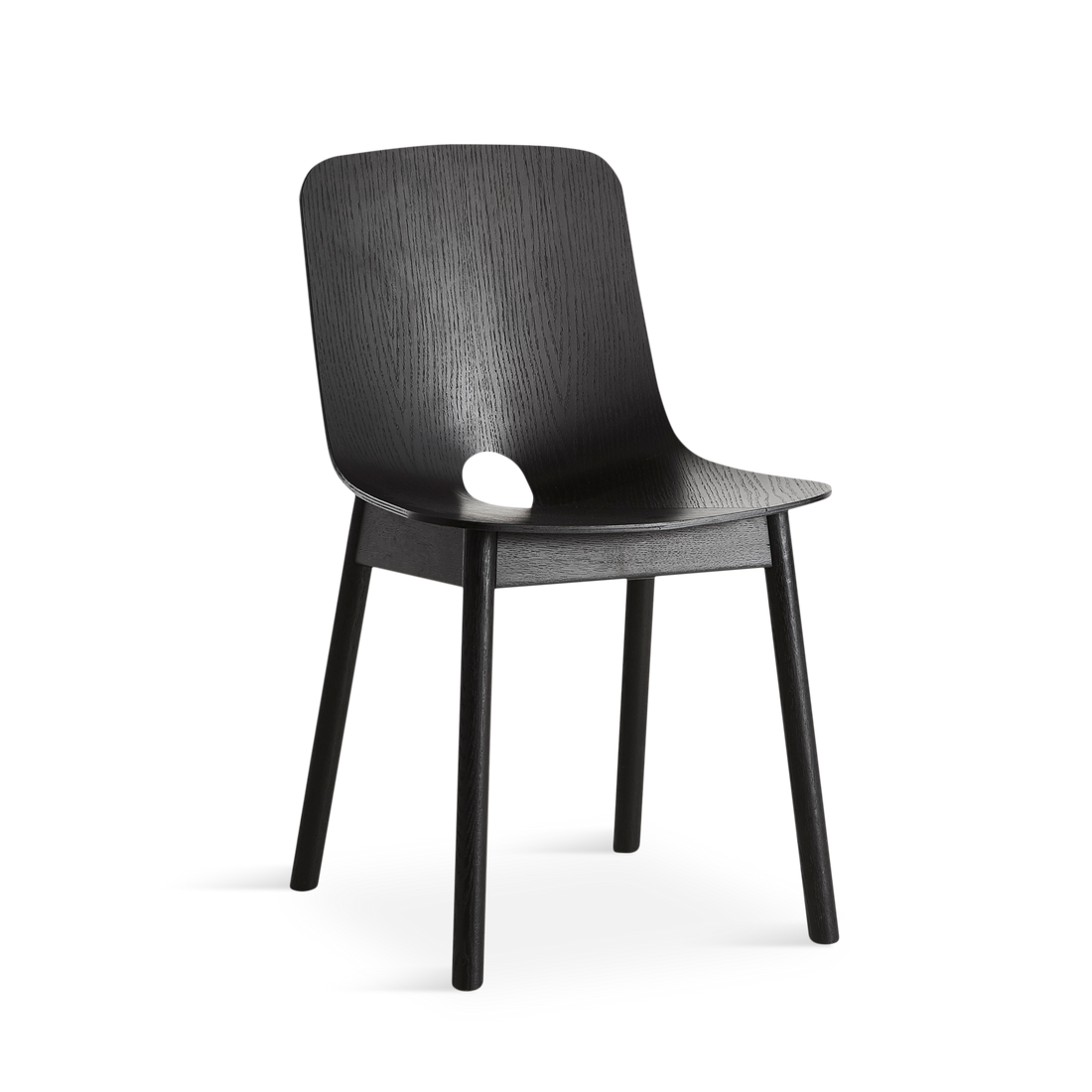 Woud - cadeira de jantar mono - preto