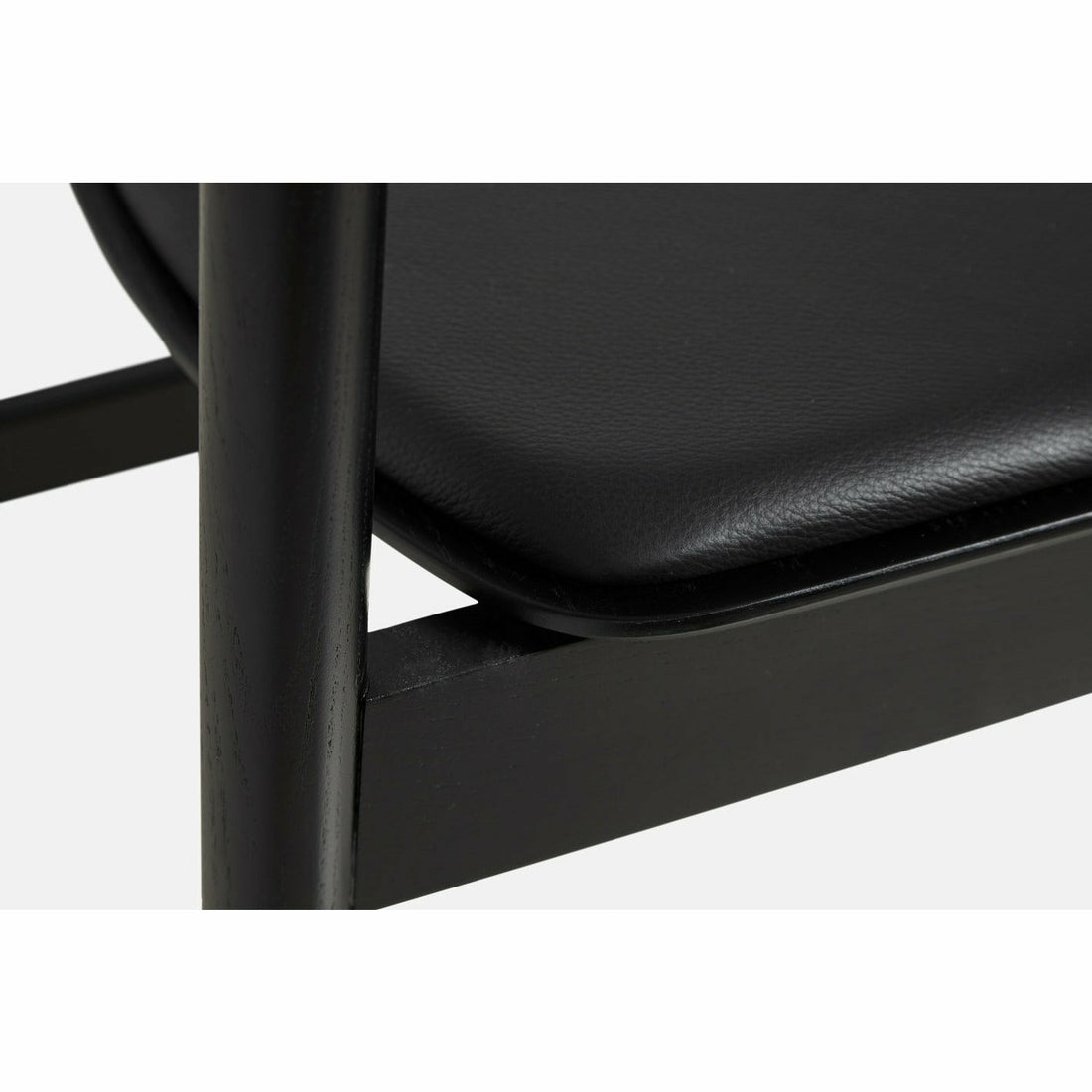 WOUD - Pause dining chair 2.0 - Black w/leather - WOUD - DesignGaragen.dk