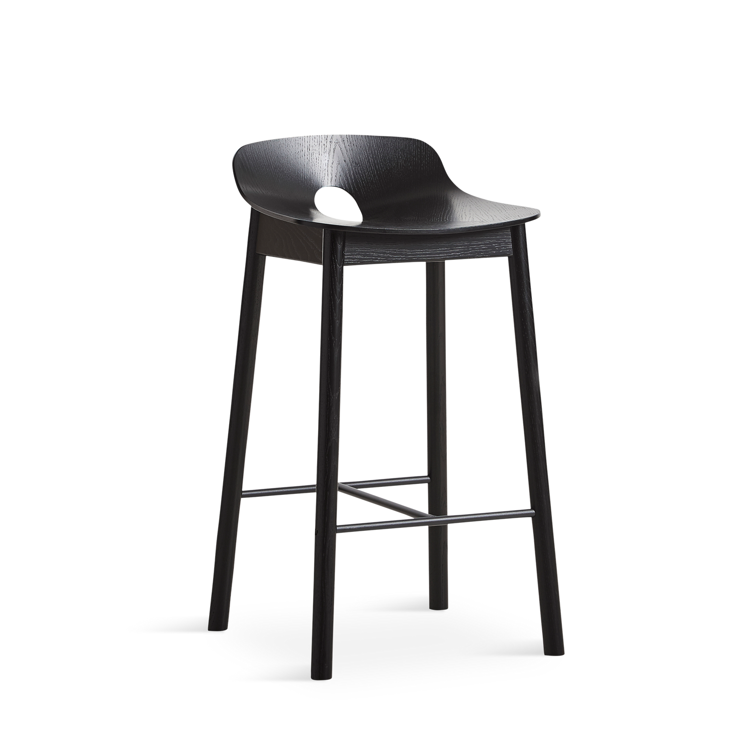 Woud - Mono Counter Chair - Black