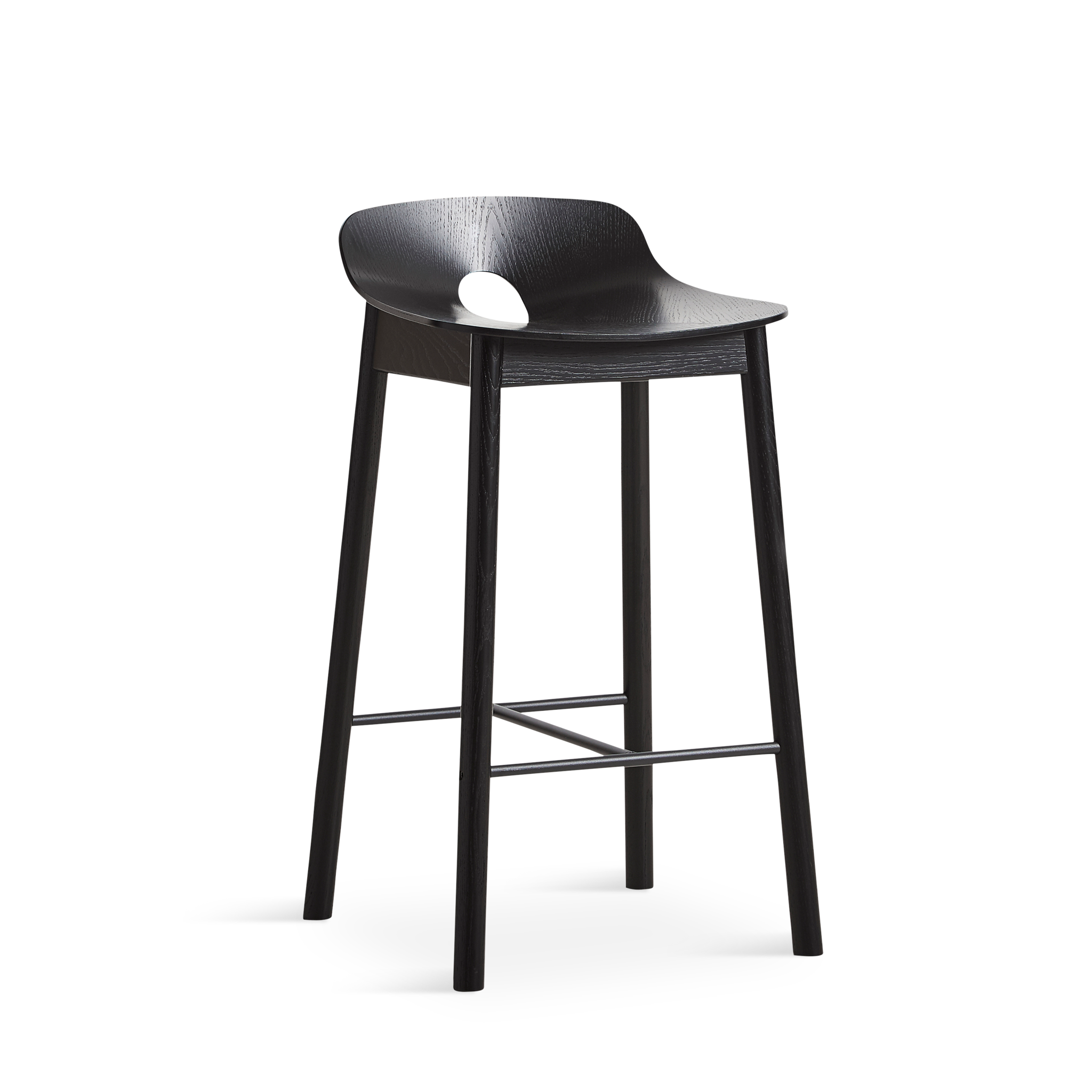 Woud - Mono Counter Chair - Black