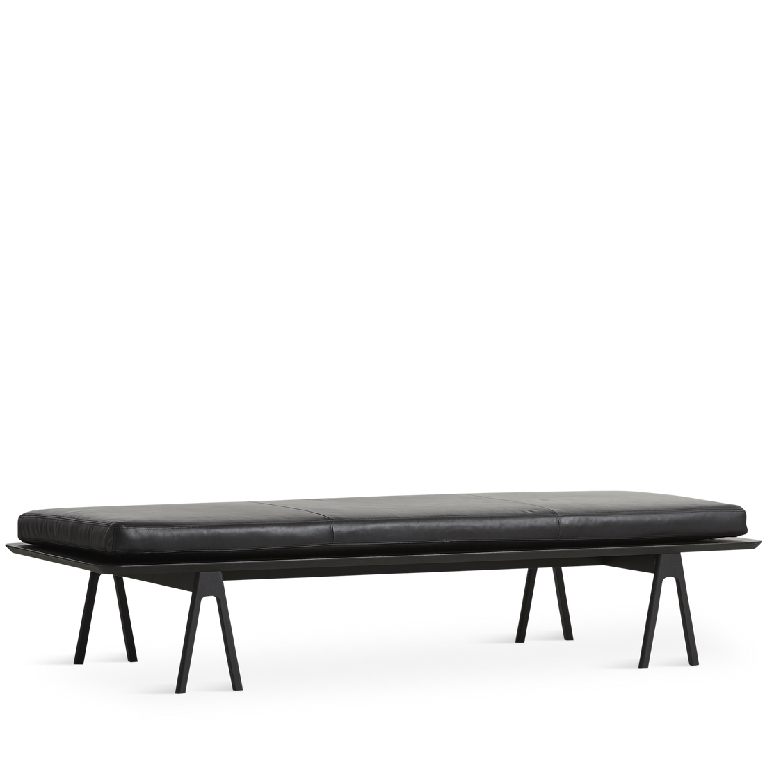 WOUD - Level daybed - Black/black 190x76,50x41 cm - WOUD - DesignGaragen.dk
