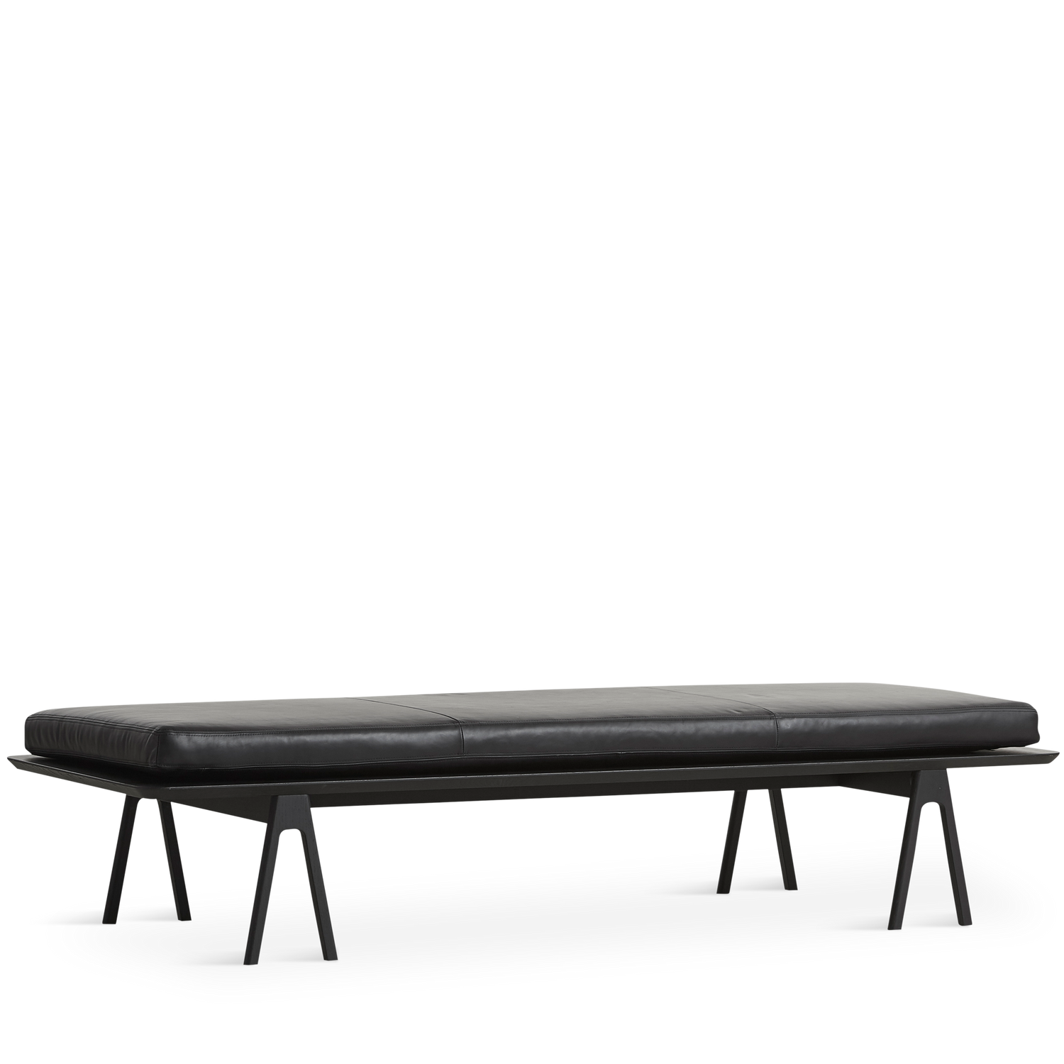 Woud - Daybed de nível - preto/preto 190x76.50x41 cm