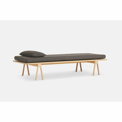 Woud - Level Daybed - Bouklé marrom escuro/Oak 190x76.50x41 cm