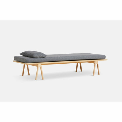 Woud - Level Daybed - Gray Bouclé/Oak 190x76.50x41 cm