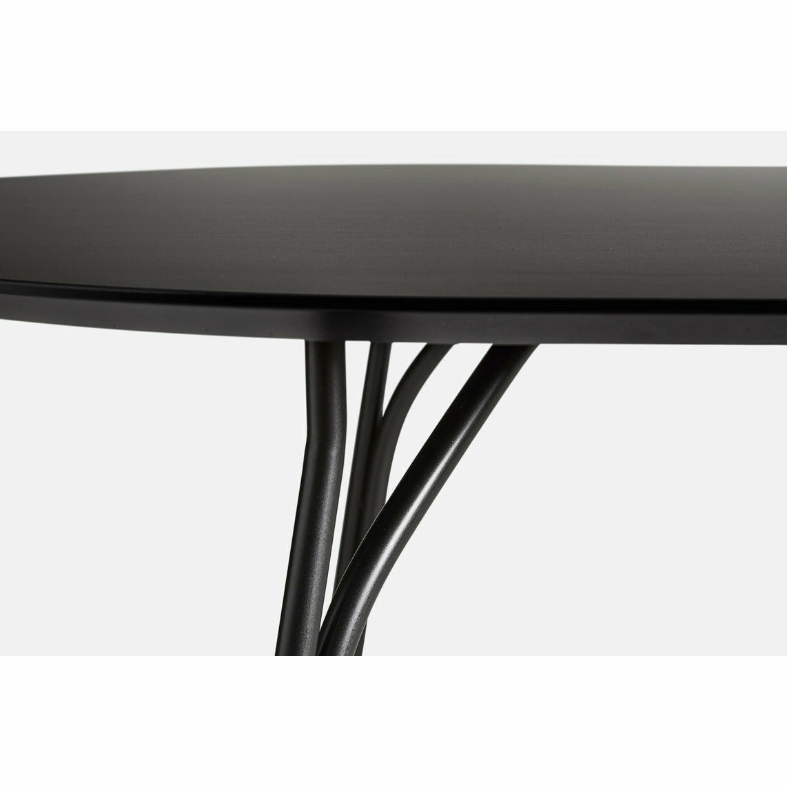 Woud - Mesa de jantar em árvore (120 cm) - Black/preto a carvão