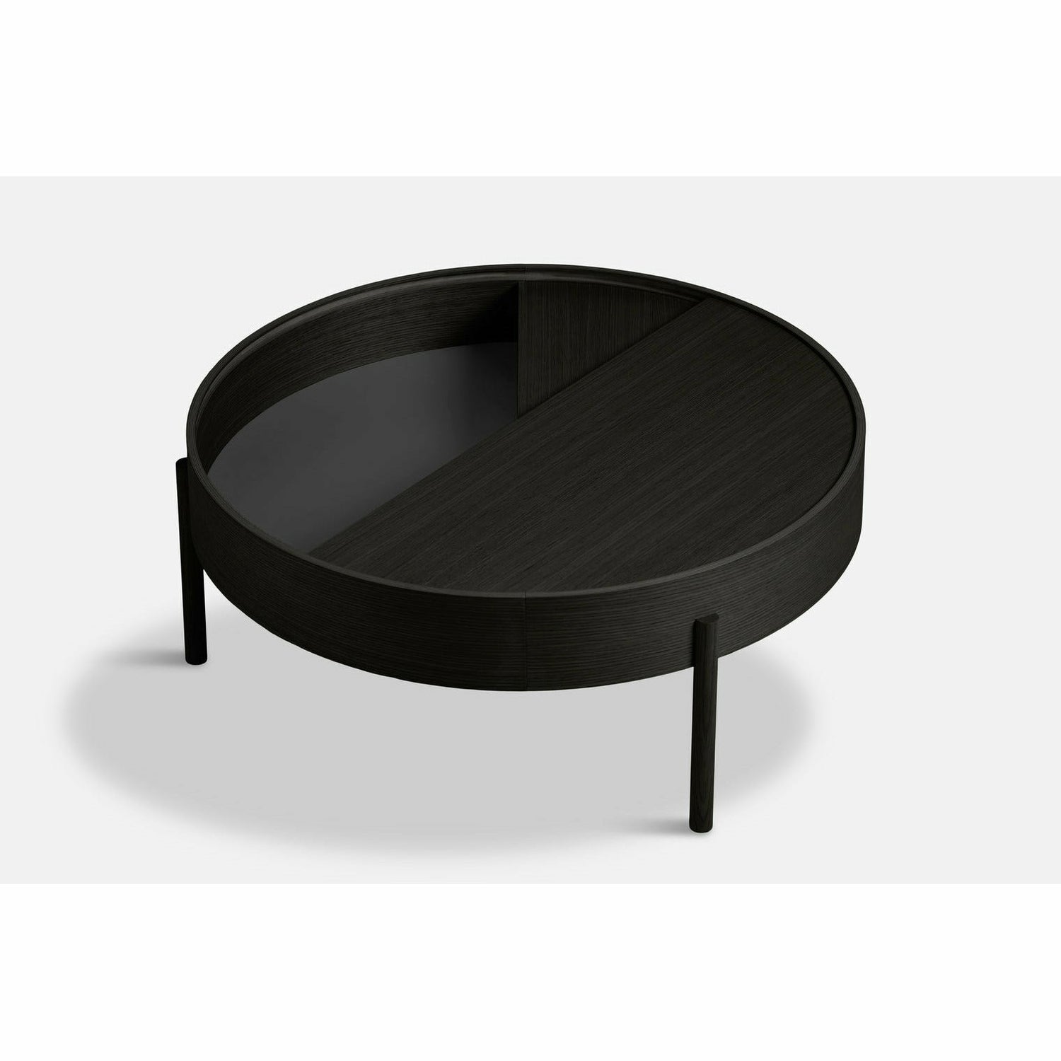 Woud - Arc Coffee Table (89 cm) - Black