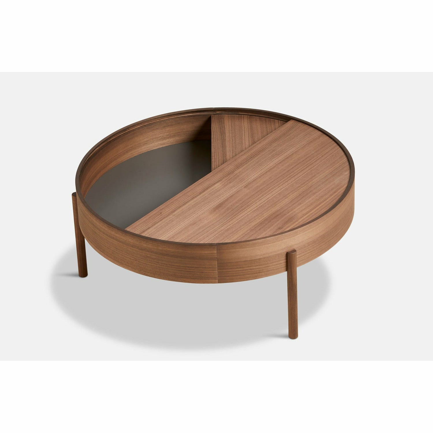 Woud - Arc Coffee Table (89 cm) - Walnut