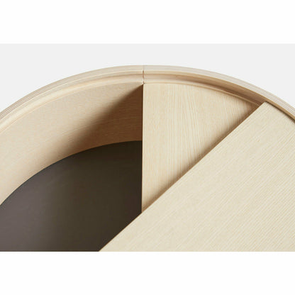 Woud - mesa lateral do arco (42 cm) - cinzas pigmentadas brancas