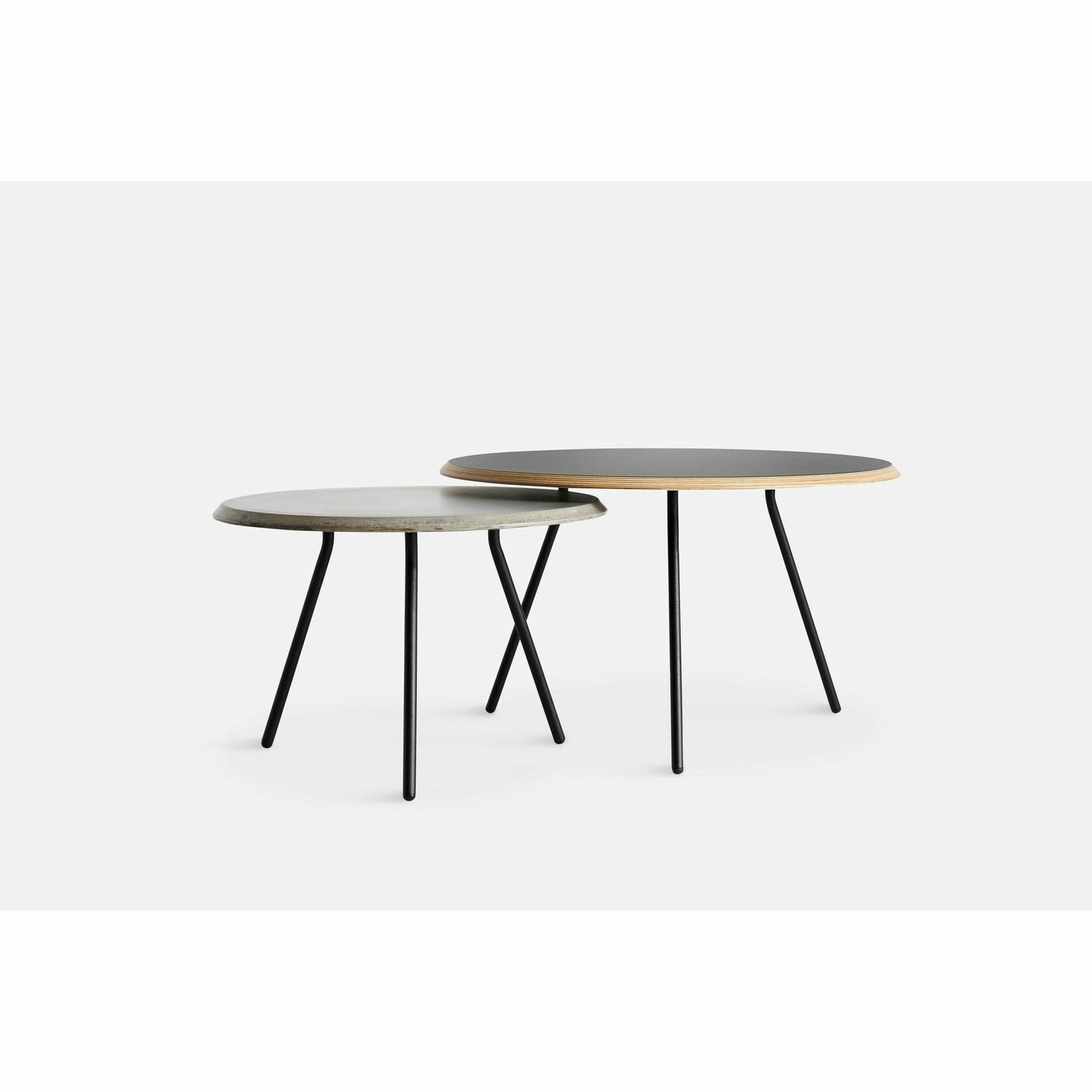 Woud - Sentound Coffee Table - Black (Ø75xh49)