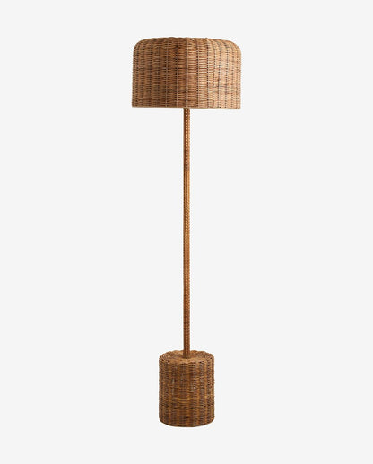Lâmpada de piso de cana em cana de açúcar trançado - H152 cm - Natureza