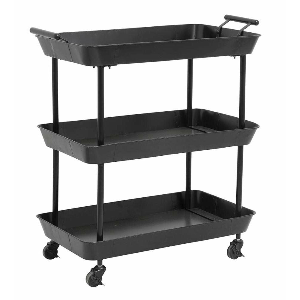 Nordal Mesa de enrolar em ferro - 66x41 - preto