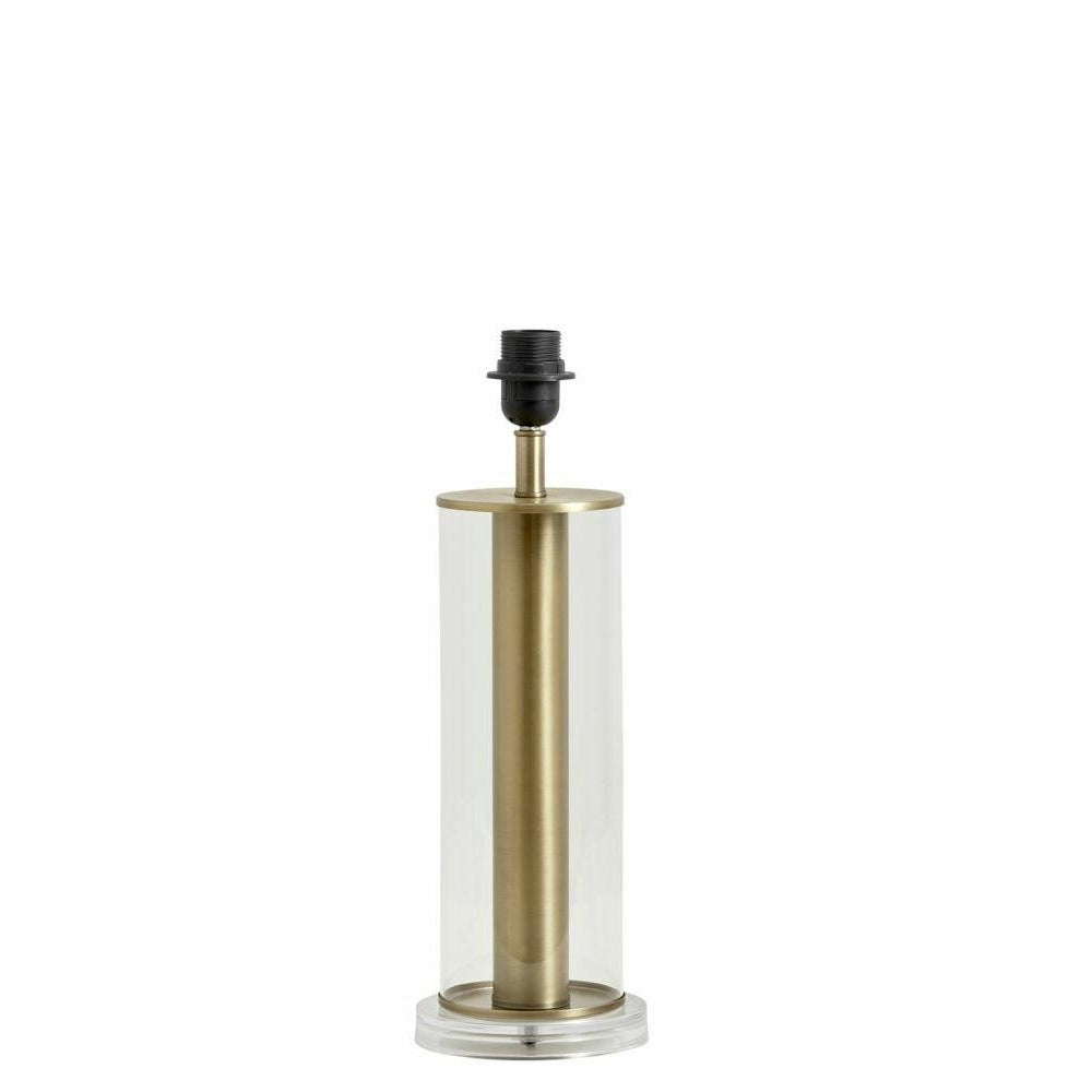 Candeeiro de mesa Nordal LAMPA / base de lâmpada em vidro e metal dourado - h47 cm