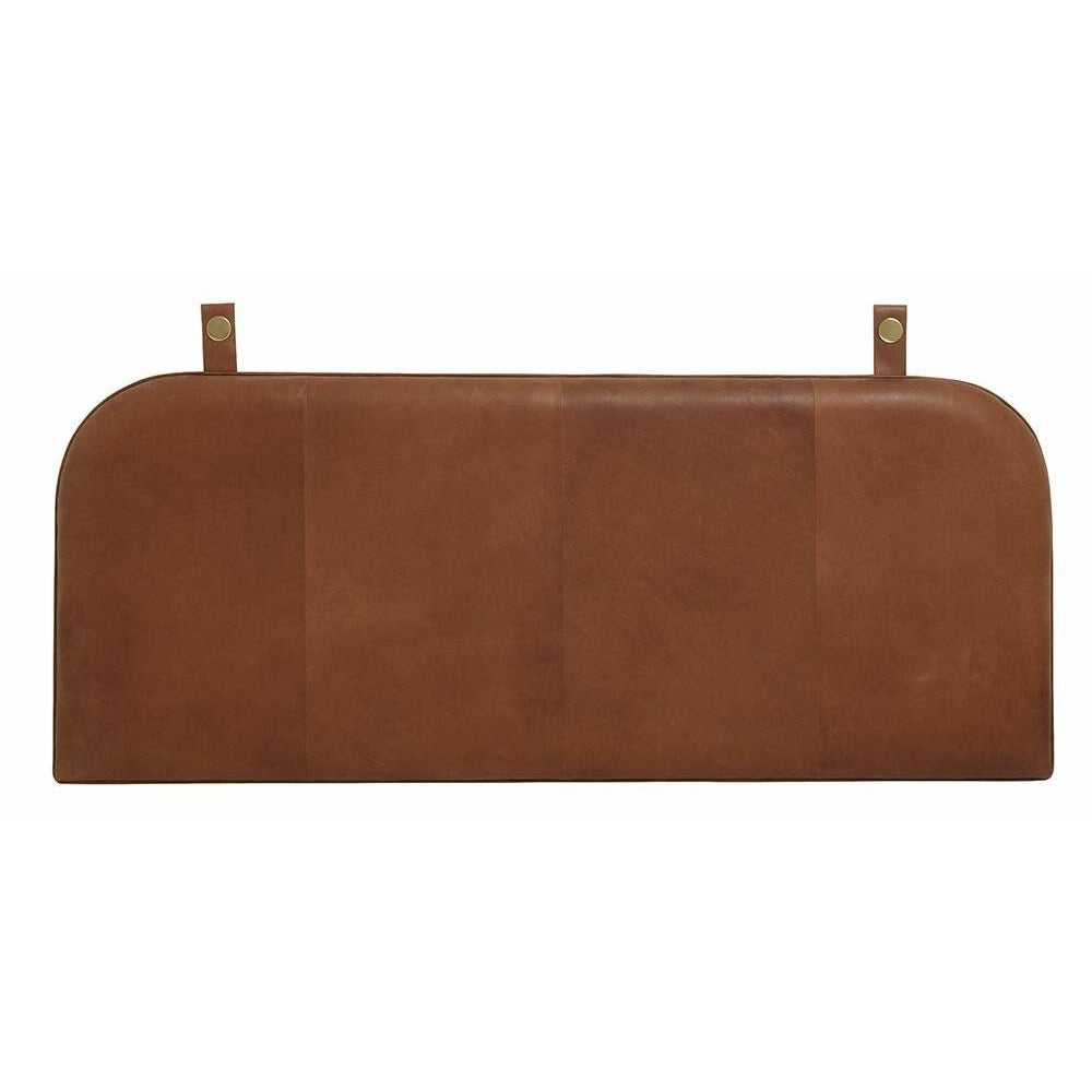 Onega Bed War / Back Cand em couro - 181 cm - marrom