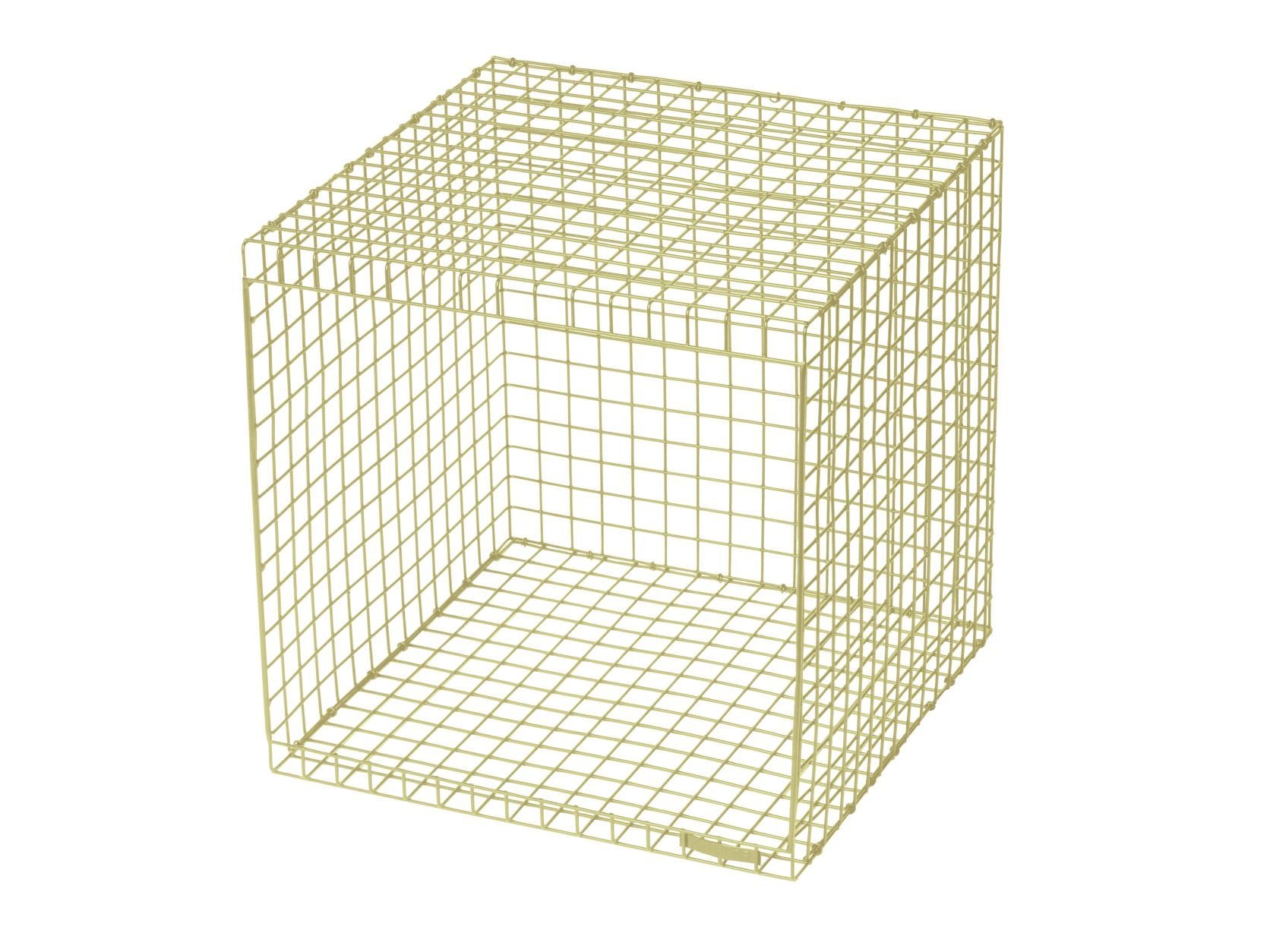 Kalager Design Wire Cubic, verde bege
