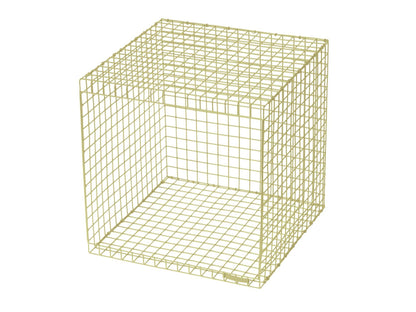 Kalager Design Wire Cubic, verde bege