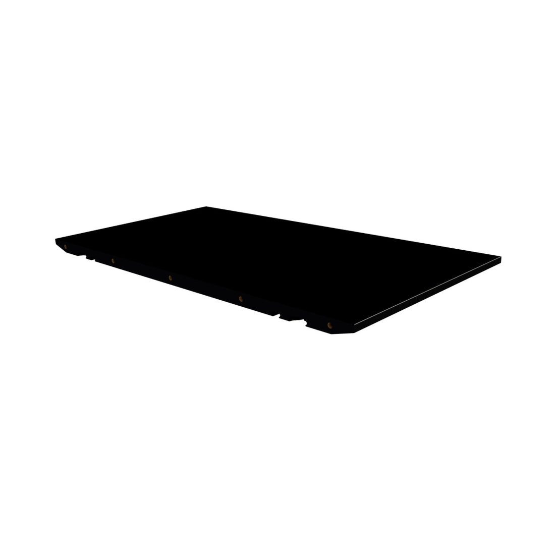 T1 Placa adicional para Andersen T1 Mesa de jantar - Diamante laminado preto preto - 50x95 cm