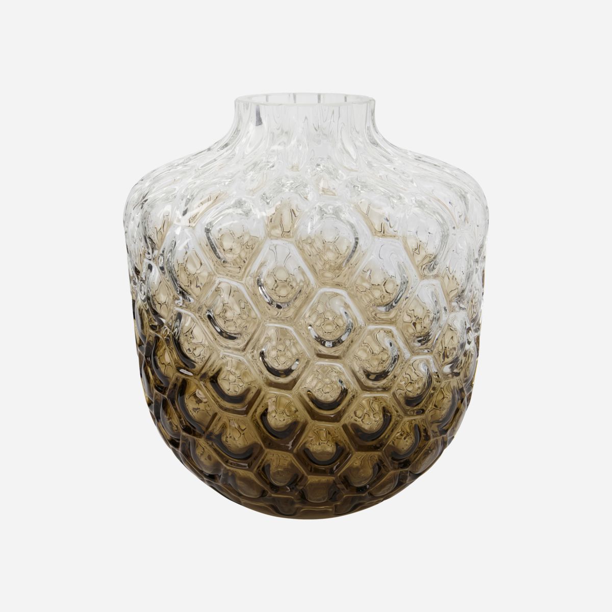 House Doctor-Vase, Art Deco, Brun-H: 31 cm, dia: 24 cm