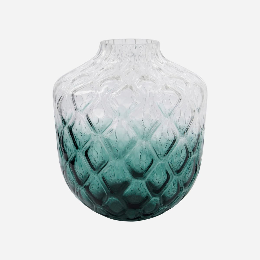 House Doctor-Vase, Art Deco, Grøn-H: 31 cm, dia: 24 cm