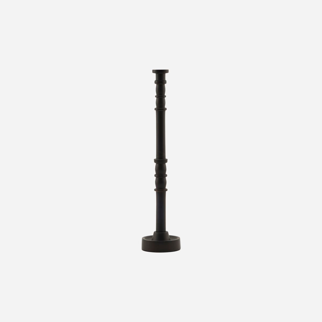Doutor Casa Candlestick, Jersey, Brun-H: 28 cm, dia: 6 cm
