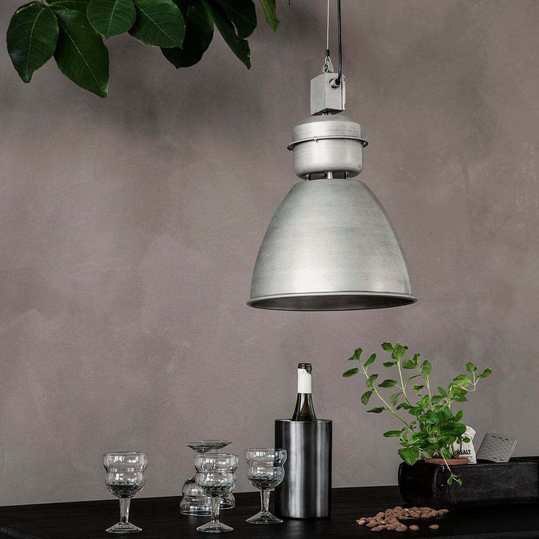 Médico da Casa - Lâmpada, Volume, Gunmetal - H: 52 cm, dia: 35 cm