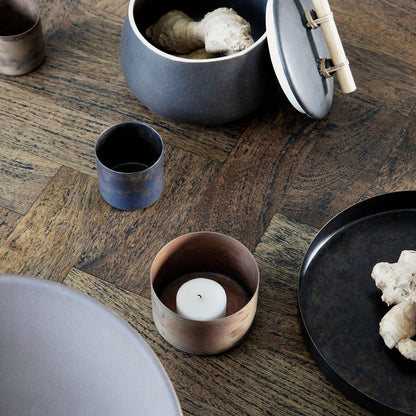 House Doctor - Stage do Lighthouse, defina, cobre antigo - H: 5 cm, dia: 8 cm