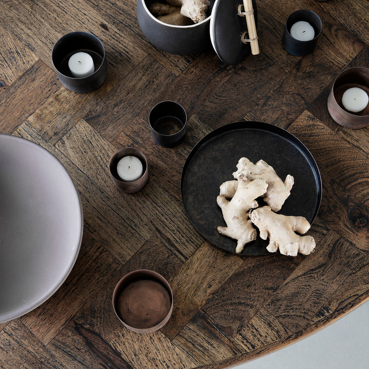 House Doctor - Stage do Lighthouse, defina, cobre antigo - H: 5 cm, dia: 8 cm