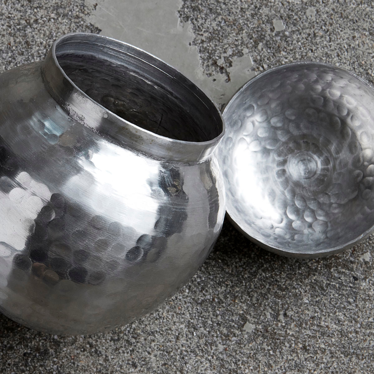 Médico da casa - armazenamento com tampa, galior, acabamento prateado - dia: 11,5 cm