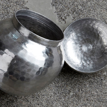 Médico da casa - armazenamento com tampa, galior, acabamento prateado - dia: 11,5 cm