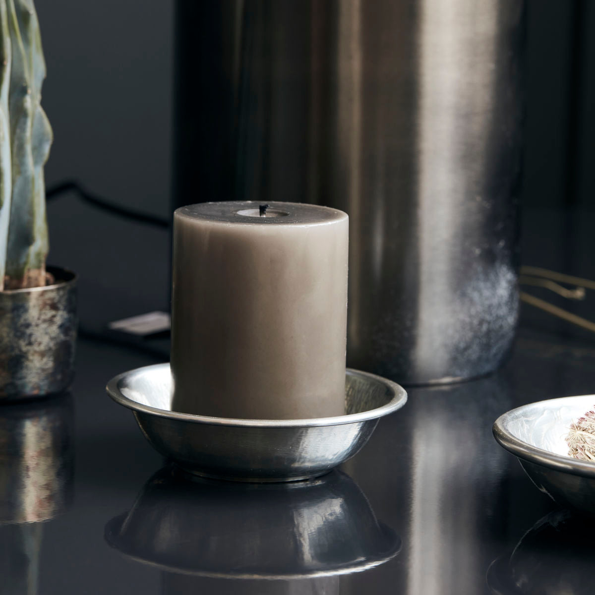 Médico da casa - Bakke, Tura, prata antiga - H: 4 cm, dia: 12 cm