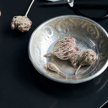 Médico da casa - Bakke, Tura, prata antiga - H: 3 cm, dia: 15 cm