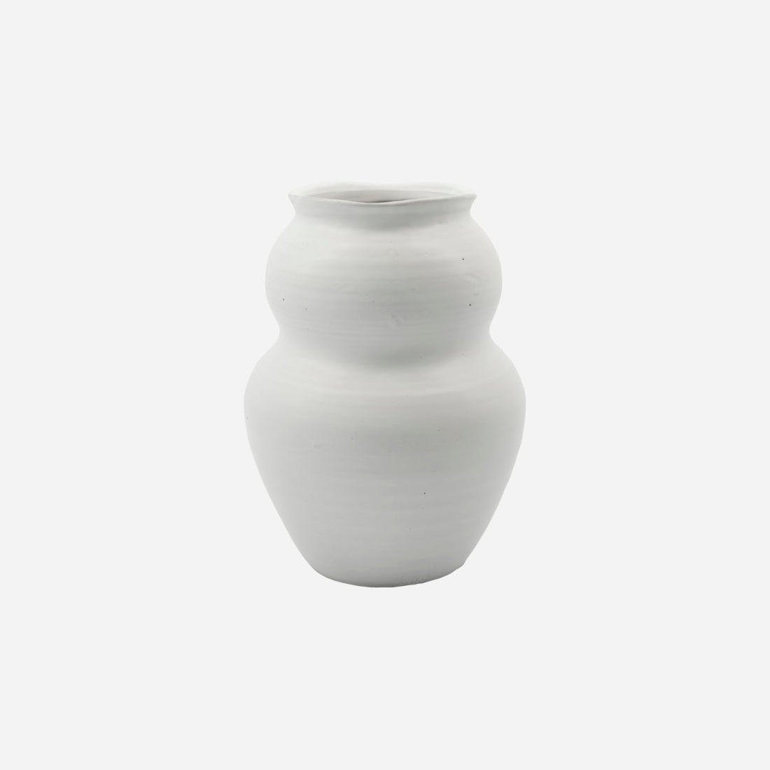 House Doctor-Vase, Juno, White-H: 22,5 cm, dia: 17 cm